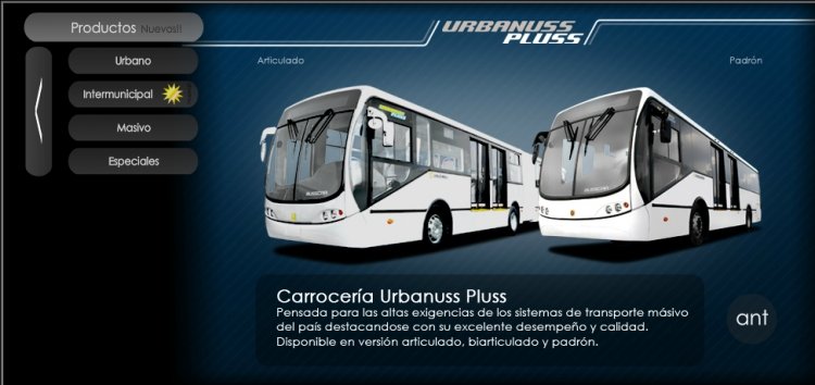 BUSSCAR URBANO PLUSS
Catalogo de productos de Busscar Colombia
Producto de transporte masivo 
IMAGEN : BUSSCAR COLOMBIA
Palabras clave: Catalogo de productos de Busscar Colombia