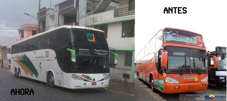 Comil Campione 4.05 HD Scania K124IB (En Ecuador)
Collage Antes y despues de Esta Unidad
Imagen Rutas de America REY_MISTERIO
Imagen Esmeraldas: Angel Vinueza
Palabras clave: Comil Scania Rutas América Internacional
