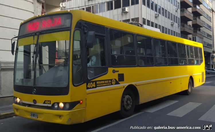 Mercedes-Benz O-500 U - Nuovobus - Rosario Bus  
Línea 143 Roja - Interno 404
Alguien que me pueda decir: Este coche y el que subí anteriormente, son ambos O-500 U carrozados por Nuovobus. La diferencia (aparte de lo aportado en otra foto de la diferente caja de velocidades, éste tiene caja Allison? y es 1723 supuestamente) es que éste tiene las ventanillas del mismo tamaño en comparación con el otro coche. Ustedes notan una diferencia de medidas entre ejes? Cuáles serán esta medidas?

