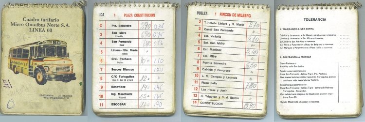 Libreta secciones tarifarias MONSA
Seccines tarifarias
