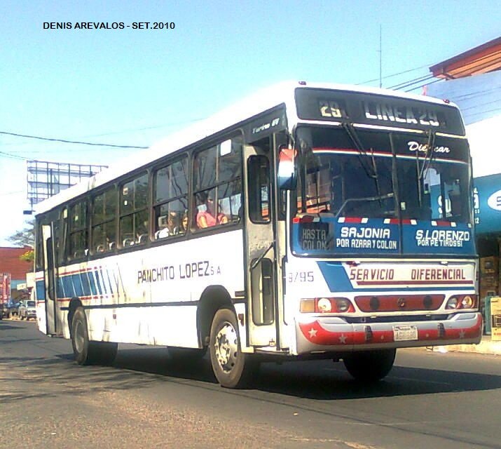 Mercedes-Benz OH 1318 - Marcopolo Torino GV (en Paraguay) - Panchito Lopez
Omnibus perteneciente a la Linea 29
Fotografía : dear
Palabras clave: MB