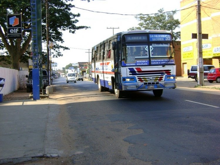 Mercedes-Benz OF 1318 - CAIO Vitoria FE (en Paraguay) - Linea 59 , La Gran Capiateña 
BUS MB OF 1318 CAIO MONTERRY (SI NO ME EQUIVOCO) FAVOR ME CORRIGEN SI ESTA MAL
Fotografía : dear
Palabras clave: MB