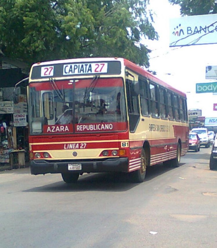 Mercedes Benz OH 1318 Marcolopo Torino GV (en Paraguay) San Lorenzo SACI
Buses comprado de la Linea 23
AAV587
Palabras clave: MB