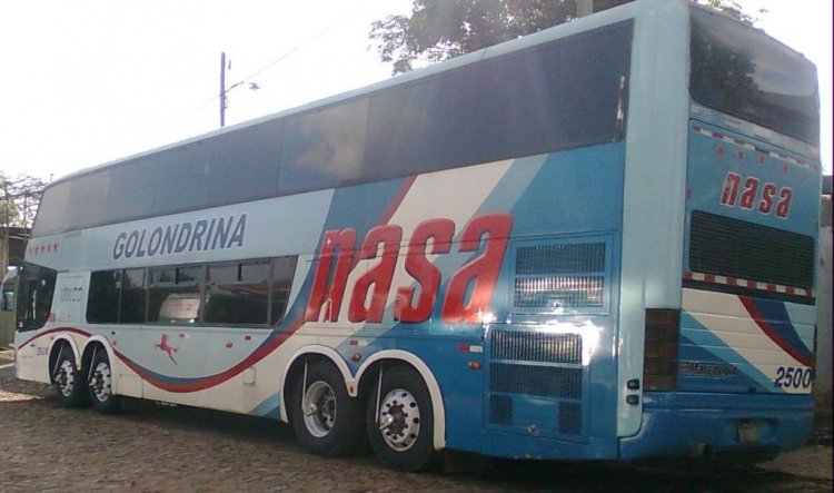 MARCOPOLO Paradiso 1800 DD G6 (en Paraguay) - NASA
BUS DE 4 EJES
Palabras clave: NASA