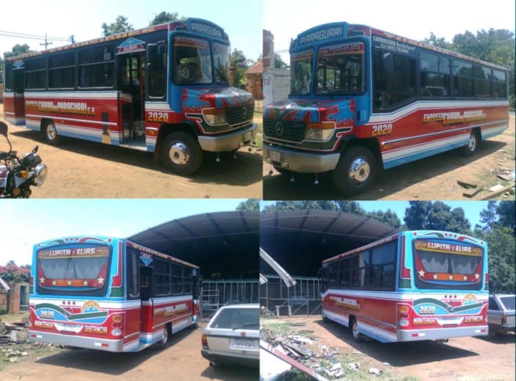 Mercedes-Benz L 814 - San Antonio - Ciudad de Paraguari S.A.
MINI BUS TERMINADO EL DIA DE HOY (18/12/10)
EXCELENTE UNIDAD FABRICADO POR SAN ANTONIO, TERMINACION DE LUJO, ASIENTOS DE CUERINA, CORTINAS, TAZAS...EN FIN MUY LINDA UNIDAD
Palabras clave: MB