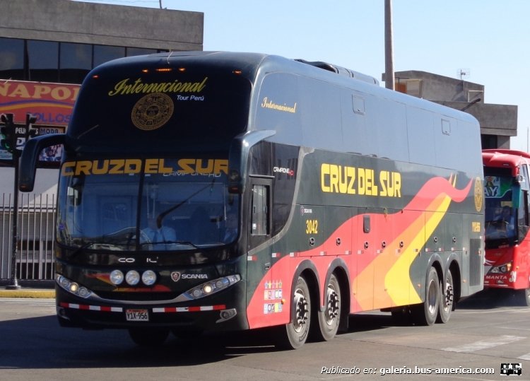 Scania K 410 IB - COMIL Campione HD (para Perú) - CRUZ DEL SUR
Y1X956
[url=http://galeria.bus-america.com/displayimage.php?pid=42621]http://galeria.bus-america.com/displayimage.php?pid=42621[/url]

Cruz del Sur, unidad 3042
