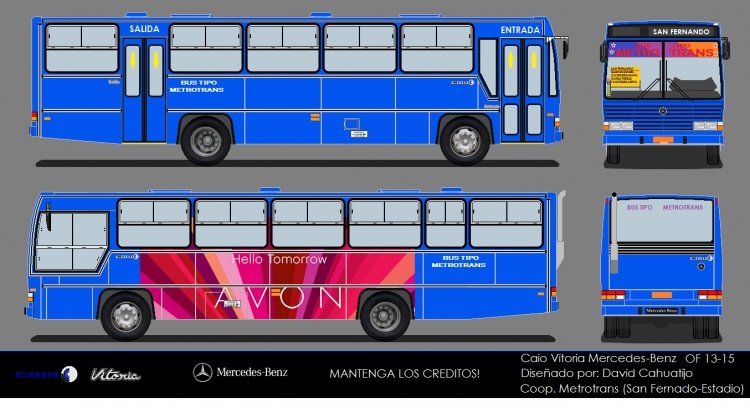 CAIO VITORIA MERCEDES BENZ 0F 13-15 BUS TIPO METROTRANS(QUITO-ECUADOR)
CAIO VITORIA BUS TIPO METROTRANS QUITO ECUADOR
Palabras clave: CAIO VITORIA BUS TIPO METROTRAN QUITO ECUADOR