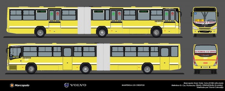 MARCOPOLO GRAN VIALE VOLVO B10M METROBUS Q CIA PICHINCHA
MARCOPOLO VIALE
Palabras clave: VOLVO B 10M CIA PICHINCHA ECUADOR