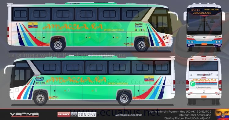 VARMA INTERCITY PREMIUM HINO AK AMAGUAÑA
VARMA INTERCITY PREMIUM HINO AK AMAGUAÑA
Palabras clave: VARMA INTERCITY PREMIUM HINO AK AMAGUAÑA