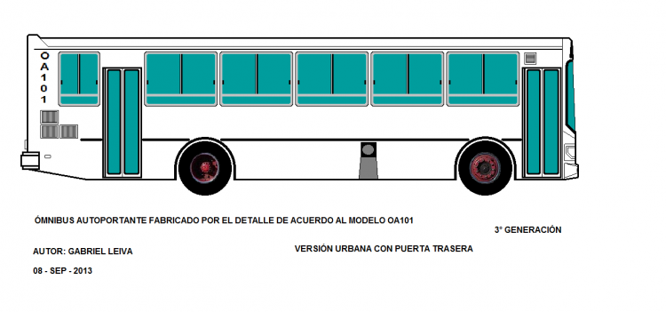El Detalle OA 101 - El Detalle 
VERSIÓN CON CHASIS NORMAL DE 5170mm ENTRE EJES
PRODUCIDO ENTRE 1997 Y 2001
DIBUJO DE MI AUTORÍA
Palabras clave: EL DETALLE OA101 III STANDARD DEUTZ CUMMINS