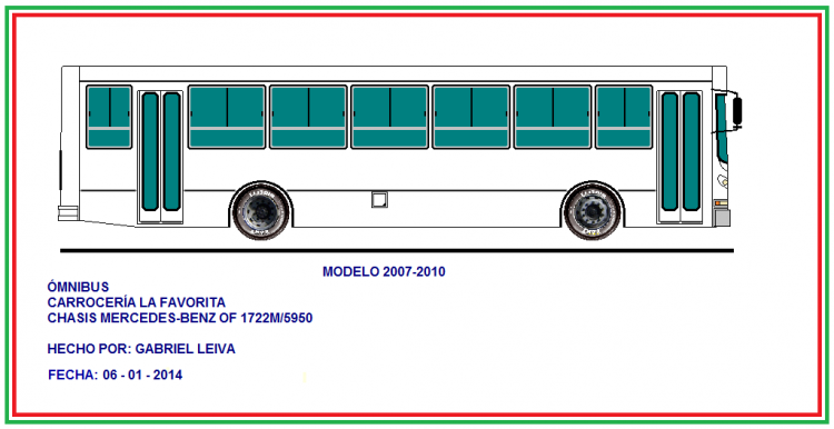 Mercedes-Benz OF 1722 - La Favorita 
Versión 2007/10
