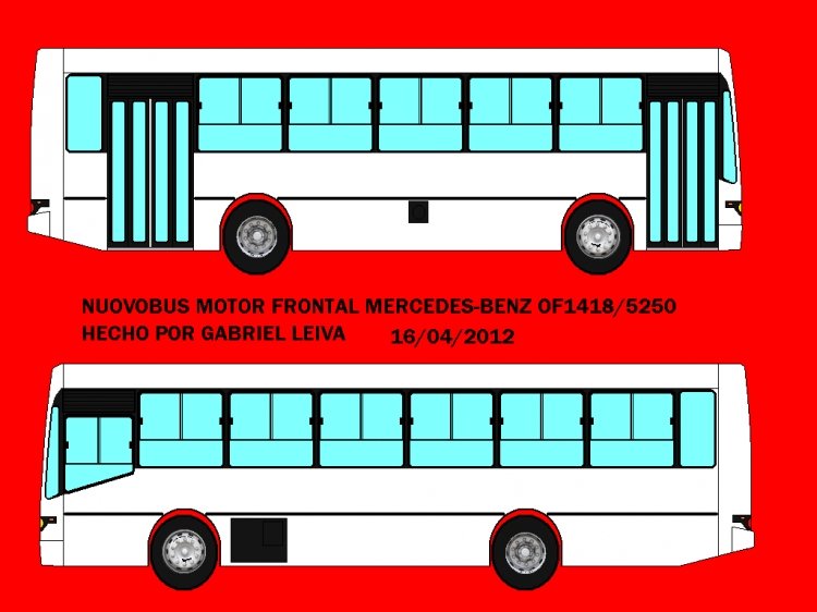 NUOVOBÚS MB OF1418
DIBUJO DE UN NUOVOBÚS SOBRE CHASIS MERCEDES-BENZ OF1418/5250
Palabras clave: NUOVOBUS MERCEDES BENZ OF 1418
