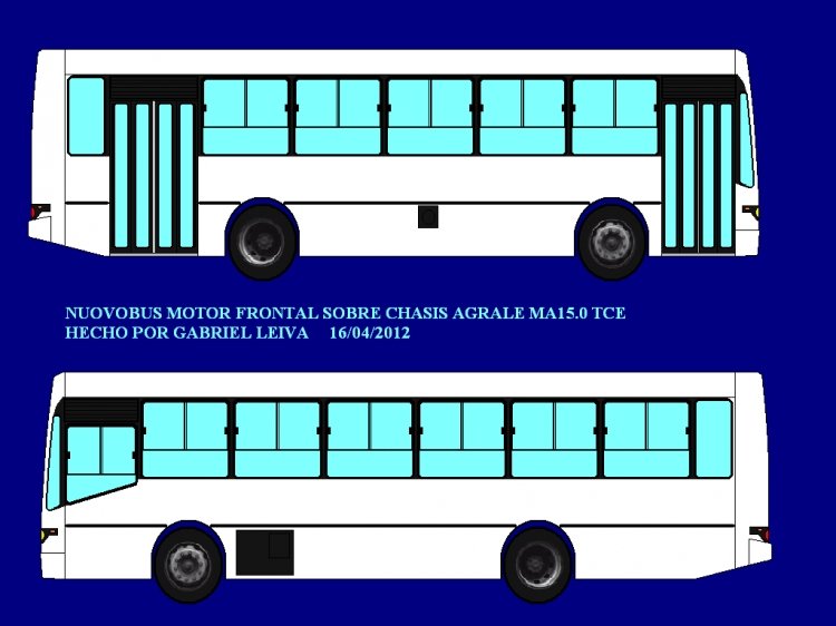 NUOVOBÚS AGRALE MA15
DIBUJO DE UN NUOVOBÚS SOBRE CHASIS AGRALE MA15
Palabras clave: NUOVOBUS AGRALE MA15