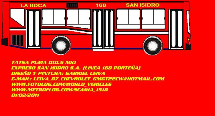 TATSA PUMA
ILUSTRACIÓN DE UN PUMA D10.5 MK1
Palabras clave: TATSA   PUMA   D10.5   DEUTZ ESISA 168 SAN ISIDRO  BOCA