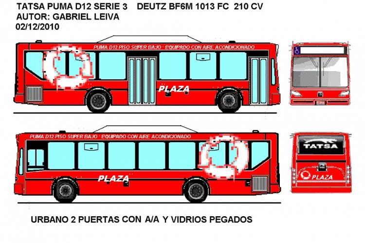 TATSA PUMA D12 SERIE 3
PUMA D12 TERCERA GENERACION (2010) CON EL CORTE DE PINTURA DE PLAZA
Palabras clave: TATSA  PUMA  D12  DEUTZ    PLAZA