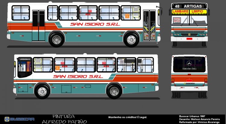 Busscar Urbanus (para Paraguay) - linea 48 - San Isidro
