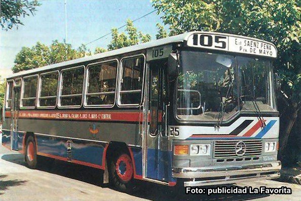 Mercedes Benz OF 1214 - La Favorita
Línea 105
Imagen de publicidad de carrocerías La Favorita
