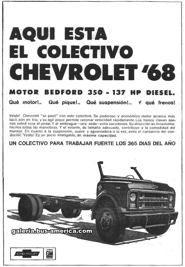 Publicidad chasis Chevrolet '68
