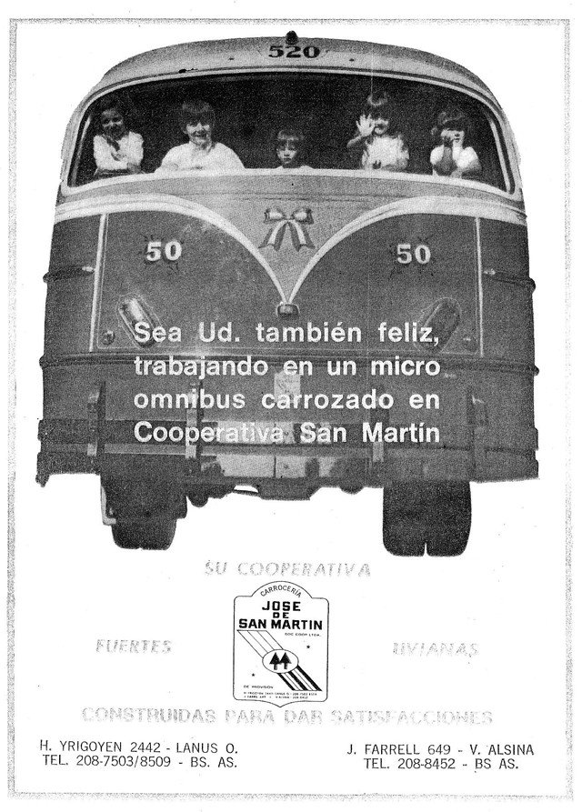 Publicidad carrocería Cooperativa San Martín
