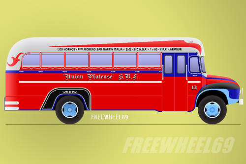 Bedford J6LZ1 - Agosti - Línea 14 - Coche 13
http://galeria.bus-america.com/displayimage.php?pos=-24389

Línea 14 de La Plata, luego línea 214 provincial de Buenos Aires
Palabras clave: Dibujo Plano Argentina