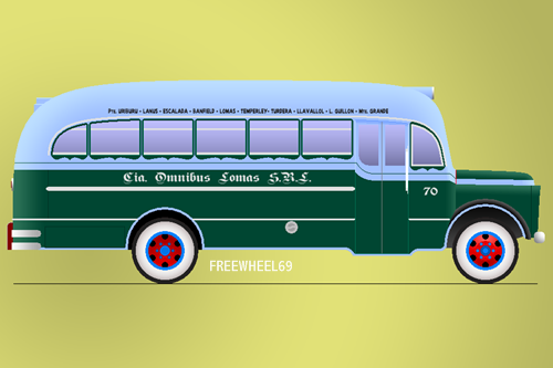 Fargo - Agosti - Cía. de Ómnibus Lomas 
Interno 70

Los invito a conocer la historia de esta carrocería en:
[url=https://www.bus-america.com/ARcarrocerias/Agosti/Agosti-histo.php]Historia de Carpitnería y Carrocería A. y C. Agosti[/url]
