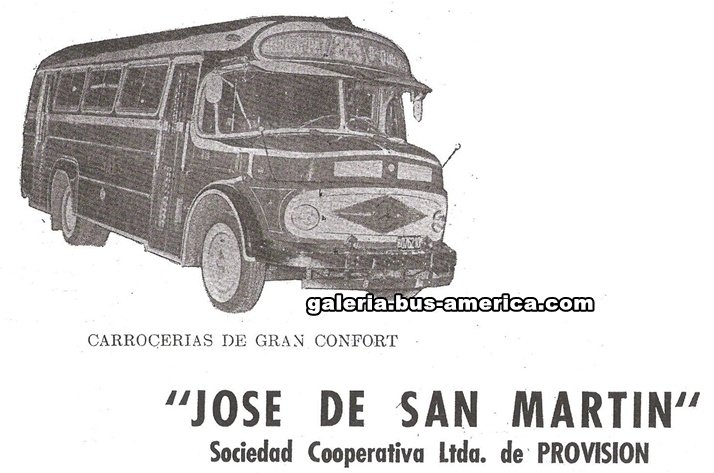 Mercedes-Benz LO 1112 - Coop. San Martín - S.A.E.S.
Línea 225 (hoy 85)
Publicidad Cooperativa San Martín
