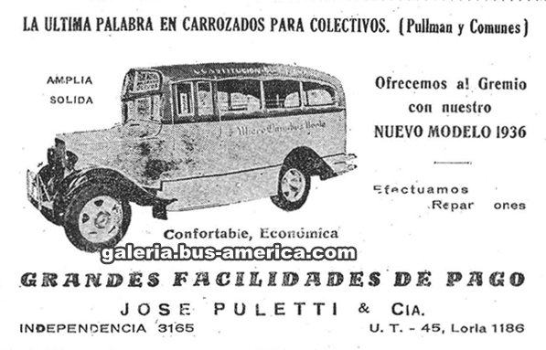 Chevrolet - Puletti - M.O. Norte
Publicidad carrocerías Puletti - M.O. Norte
