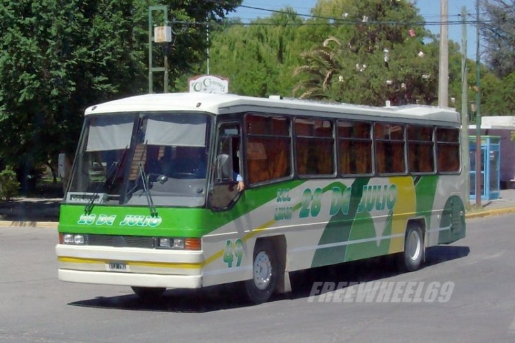 Mercedes-Benz OH 1420 - Lucero - 28 de Julio
¿UTJ781?
28 de Julio S.C.C. - Interno 49
