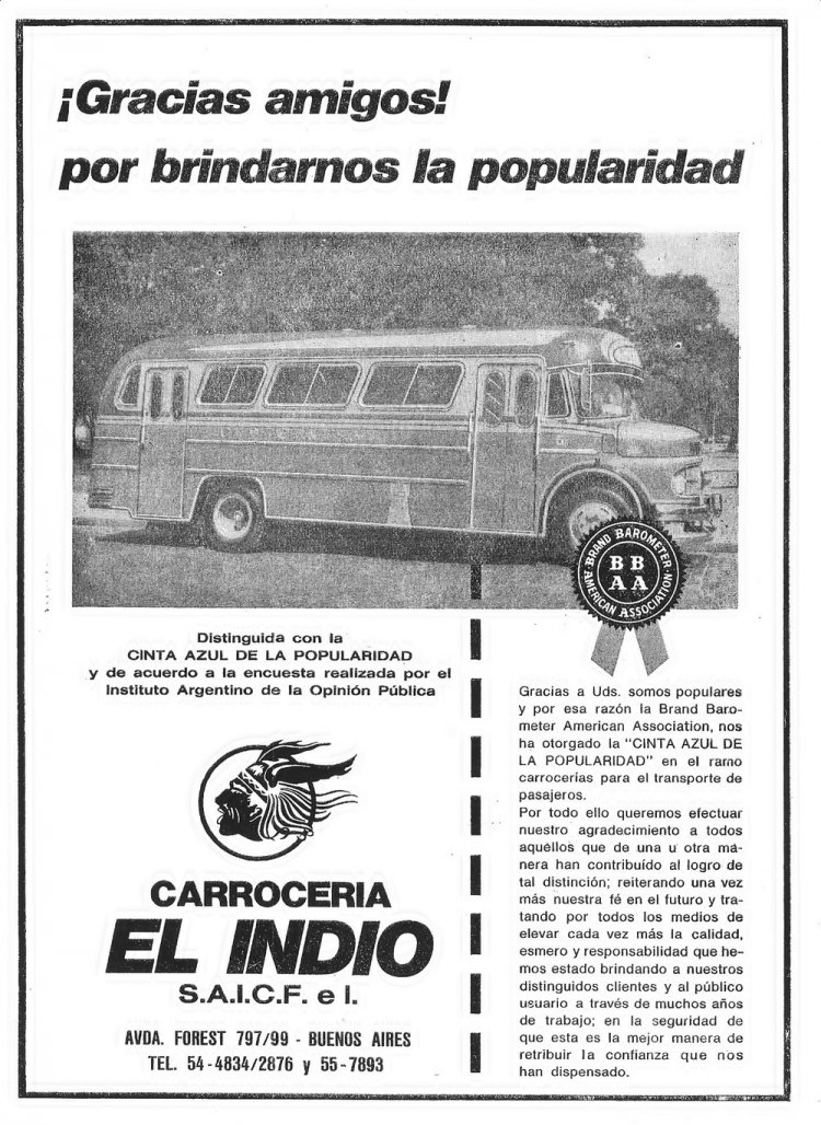 Publicidad carrocerías El Indio
