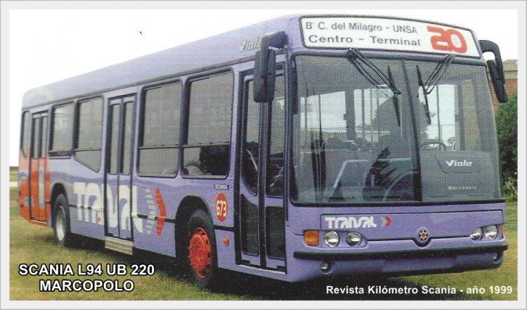 Scania L 94 - Marcopolo Viale
Fuente revista Kilómetro 0

