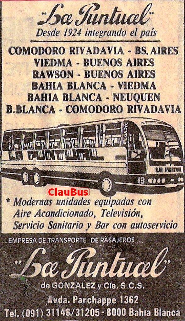 la puntual
Publicidad de La Puntual
Colección : Claudiobus
