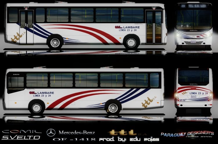 Mercedes-Benz OF 1418 - Comil Svelto V (para Paraguay) - TTL S.A. LINEA 23 y 24
Palabras clave: Comil TTL S.A.