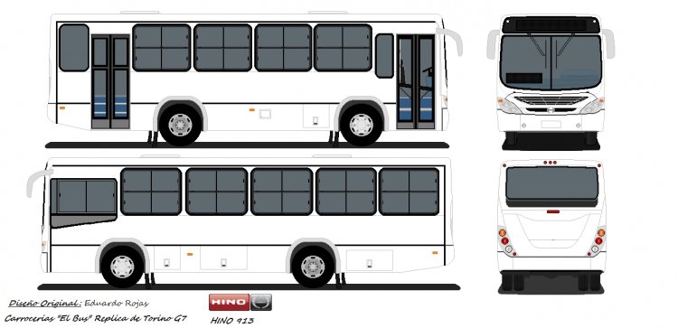 Carrocerias "El Bus" (Paraguay)
pedido de dear.. se me habra pasado algunos detalles pero hice lo mejor que pude! espero que les guste
Diseño: Eduardo Rojas
Palabras clave: El Bus Hino 913