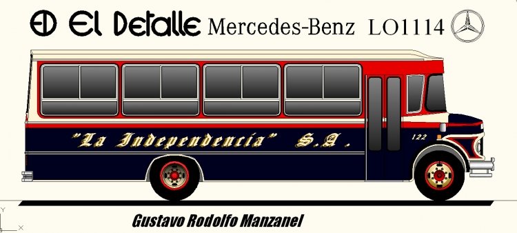 Mercedes-Benz LO 1114 - El Detalle - La Independencia
dibujo en autocad La independencia S.A.
