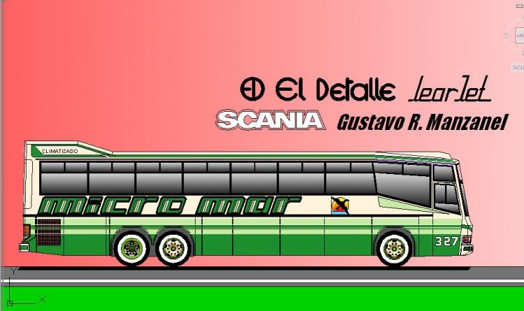 Micromar El detalle Lear Jet Scania K112
Dibujo en AutoCAD
