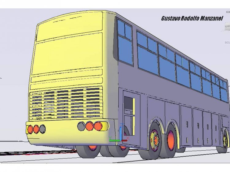Mega 3.8 Scania K112
dibujo en AutoCAD 3D
