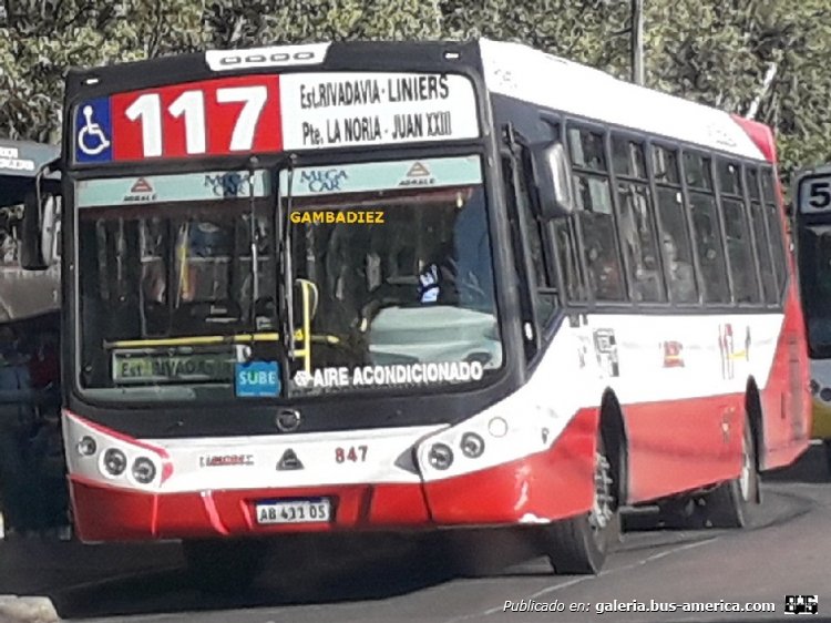 Agrale MT 17.0 LE - Todo Bus Pompeya III - Larrazábal
AB 411 OS
Línea 117 (Buenos Aires) - Interno 847

Foto: "Truku" Gambadiez
Colección: Charly Souto
Palabras clave: Larrazábal - Interno 847