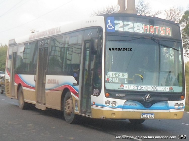 Agrale MT 15.0 LE - Nuovobus Menghi - M.O.T.S.A.
AA 114 AZ
Línea 228 (Pcia. de Buenos Aires) - Interno 209

Foto: "Truku" Gambadiez
Colección: Charly Souto
Palabras clave: M.O.T.S.A. - Interno 209