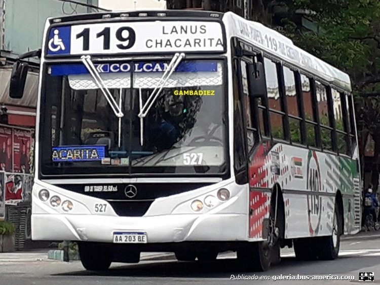Mercedes-Benz OH 1621 L-SB - Metalpar Iguazú 2010 - E.T.Del Sur
AA 203 BE

Línea 119 (Buenos Aires) - Interno 527
Ex línea 314 (Prov. Buenos Aires) - interno 43 [junio 2016 
- julio 2019]

Foto: "Truku" Gambadiez
Colección: Charly Souto
Palabras clave: E.T.Del Sur - Interno 527
