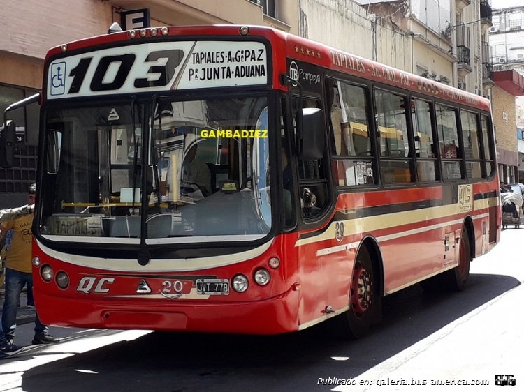 Agrale MT 12.0 LE - Todo Bus Pompeya - Quirno Costa
JVT 778
Línea 103 (Buenos Aires) - Interno 20

Foto: "Truku" Gambadiez
Colección: Charly Souto
Palabras clave: Quirno Costa - Interno 20