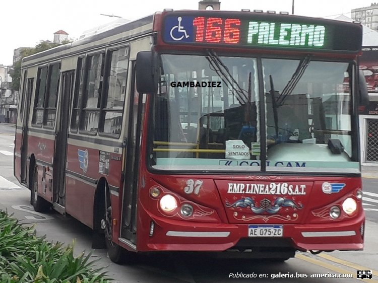 Mercedes-Benz OH 1721 L-SB - Bi-Met 2010 36/16 - Linea 216 S.A.T.
AE 075 ZC
Línea 166 (Buenos Aires) - Interno 37

Foto: "Truku" Gambadiez
Colección: Charly Souto
Palabras clave: Linea216 S.A.T. - Interno 37