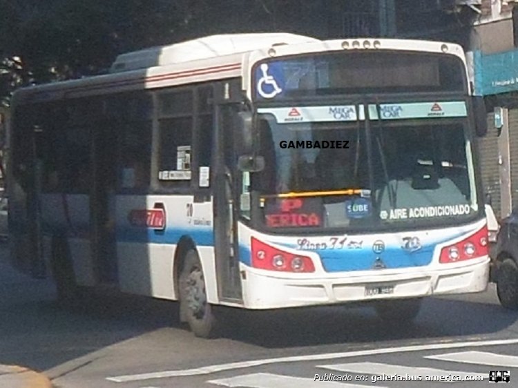 Agrale MT 15.0 LE - Todo Bus Pompeya II - Línea 71 S.A.
OUU 848
Línea 71 (Buenos Aires) - Interno 70

Foto: "Truku" Gambadiez
Colección: Charly Souto
Palabras clave: Línea 71 S.A. - Interno 70