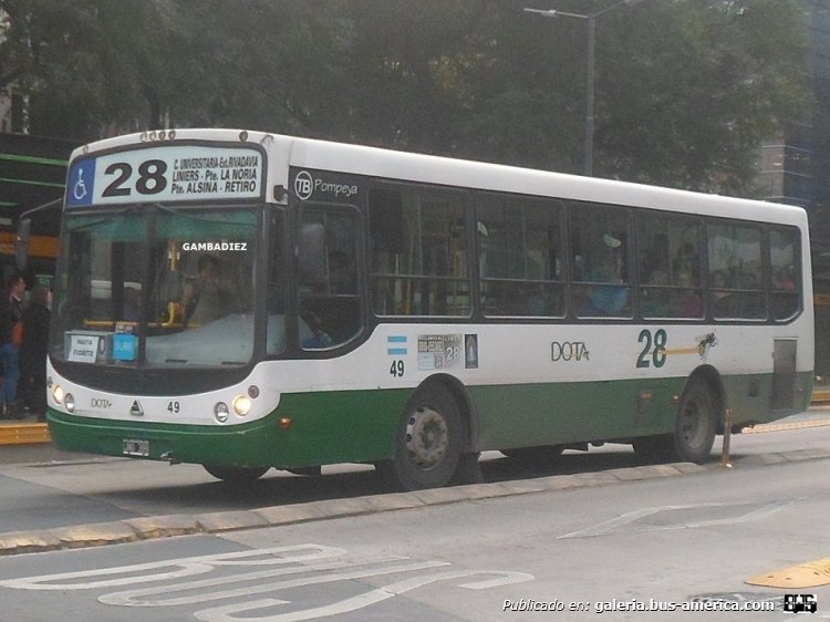 Agrale MT 12.0 LE - Todo Bus Pompeya - D.O.T.A.
JNO 399
Línea 28 (Buenos Aires) - Interno 49

Foto: "Truku" Gambadiez
Colección: Charly Souto
Palabras clave: D.O.T.A. - Interno 49