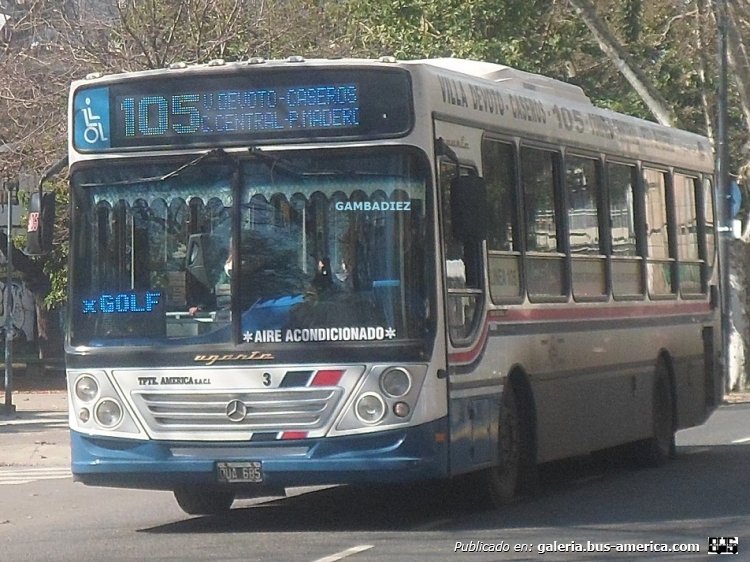 Mercedes-Benz OH 1618 L-SB - Ugarte Europeo - Transportes América
OUA 685
Línea 105 (Buenos Aires) - Interno 3

Foto: "Truku" Gambadiez
Colección: Charly Souto
Palabras clave: Transportes América - Interno 3