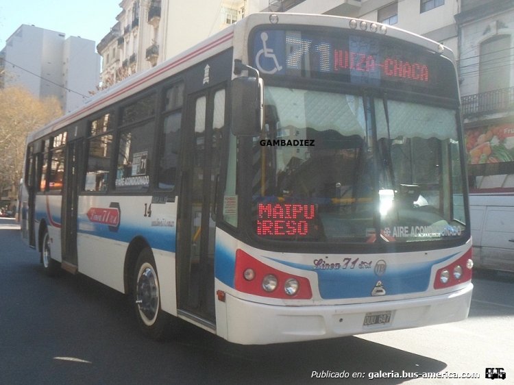 Agrale MT 15.0 LE - Todo Bus Pompeya II - Línea 71 S.A.
OUU 847
Línea 71 (Buenos Aires) - Interno 14

Foto: "Truku" Gambadiez
Colección: Charly Souto
Palabras clave: Línea71 S.A. - Interno 14