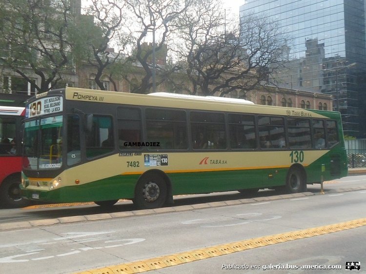Agrale MT 17.0 LE - Todo Bus Pompeya III - T.A.B.A.
AB 709 ZJ
Línea 130 (Buenos Aires) - Interno 7482

Foto: "Truku" Gambadiez
Colección: Charly Souto
Palabras clave: T.A.B.A. - Interno 7482