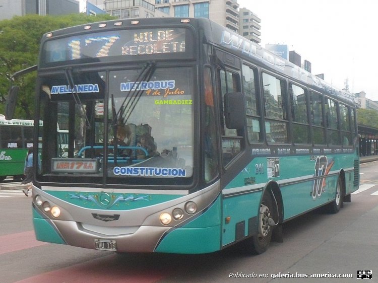 Mercedes-Benz OH 1618 L-SB - Metalpar Iguazú 2010 - Línea 17 S.A.
IVU 116
Línea 17 (Buenos Aires) - Interno 241
(Unidad ya renovada)

Foto: "Truku" Gambadiez
Colección: Charly Souto
Palabras clave: Línea17 S.A. - Interno 241