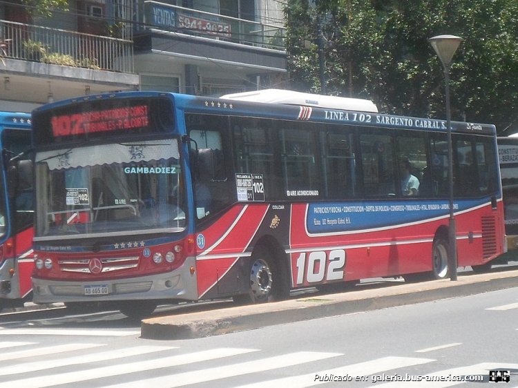 Mercedes-Benz OH 1721 L-SB - La Favorita Favorito GR - Sargento Cabral
AB 605 OQ
Línea 102 (Buenos Aires) - Interno 31

Foto: "Truku" Gambadiez
Colección: Charly Souto
Palabras clave: Sargento Cabral - Interno 31
