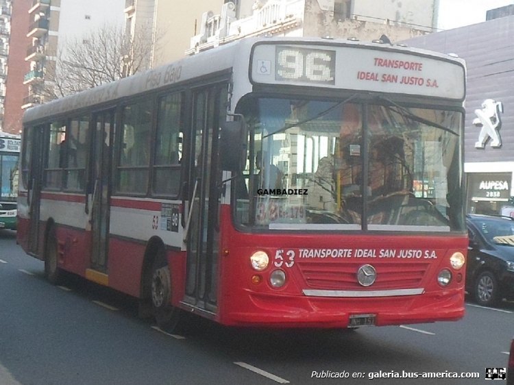 Mercedes-Benz OH 1718 L-SB - Ugarte Europeo - T.I.S.J.
JNH 151
Línea 96 (Buenos Aires) - Interno 53

Foto: "Truku" Gambadiez
Colección: Charly Souto
Palabras clave: T.I.S.J. - Interno 53