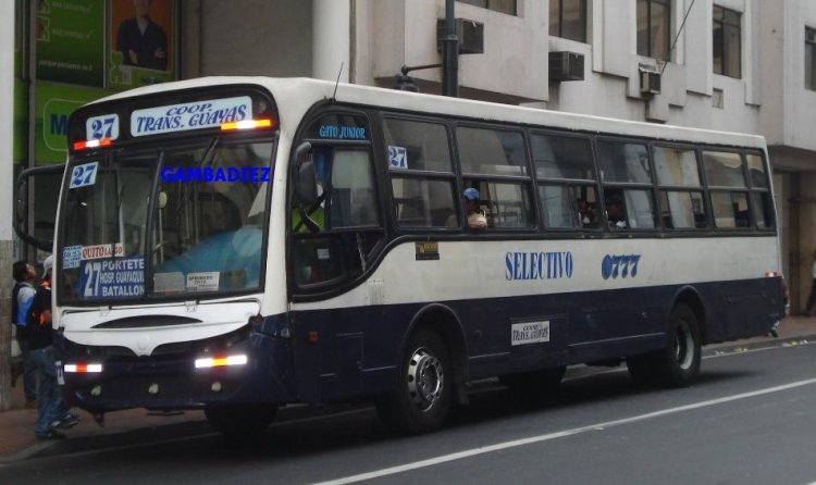 COOP. TRANS. GUAYAS - 0777
Foto: Sr. Julio Rodríguez
Colección: Charly Souto 
Palabras clave: COOP. TRANS. GUAYAS - 0777